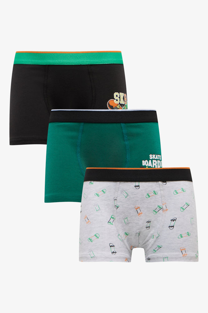 3 Pack Boxers Green