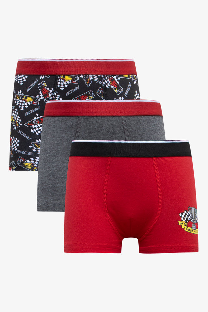 3 Pack Boxers Red