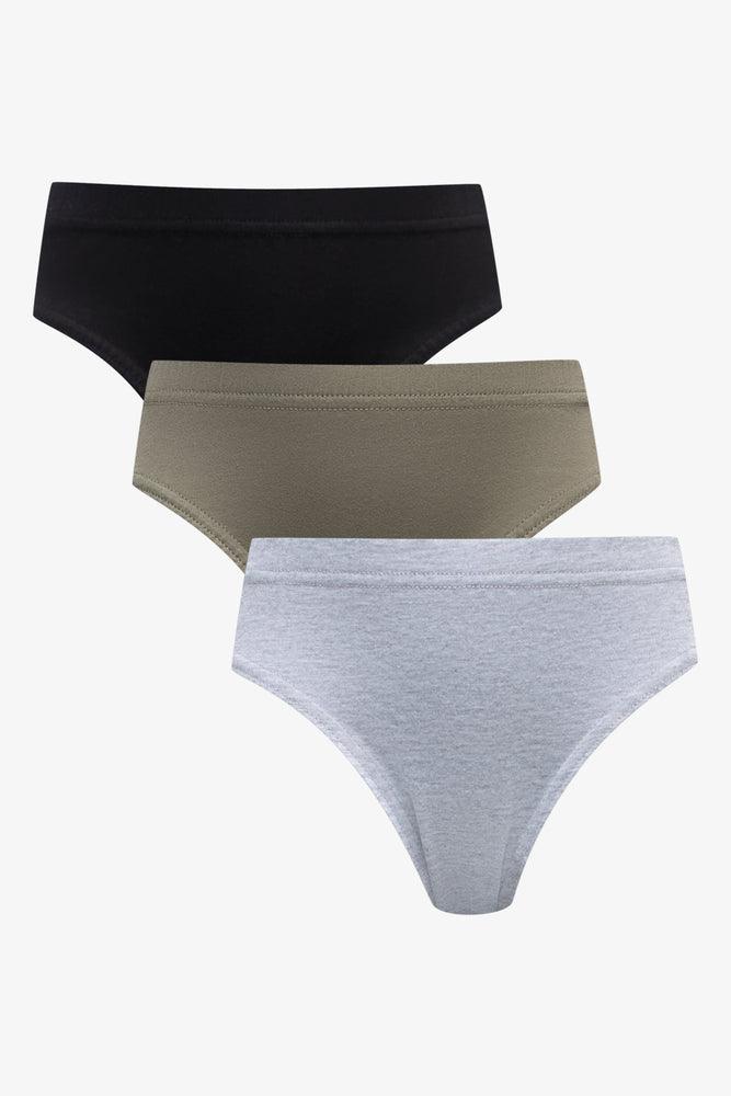 3 Pack Briefs Grey