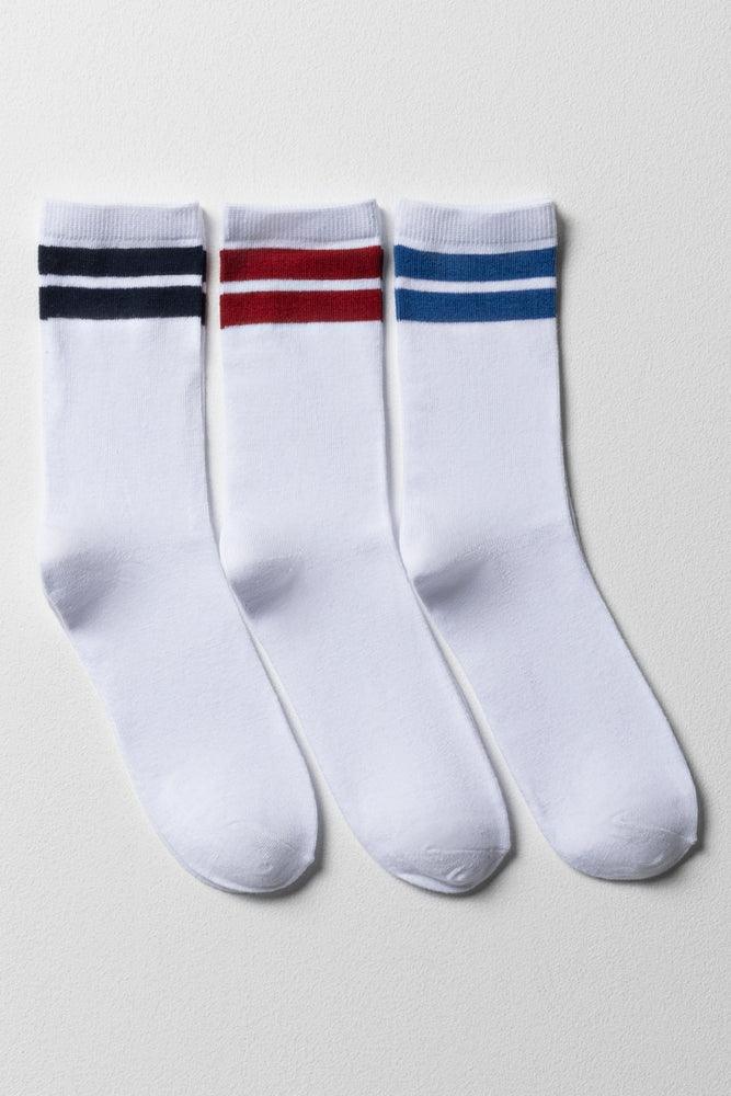 3 Pack Socks White