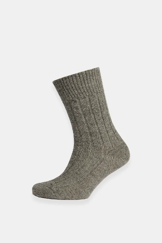 Alpaca Bed Sock - Grey