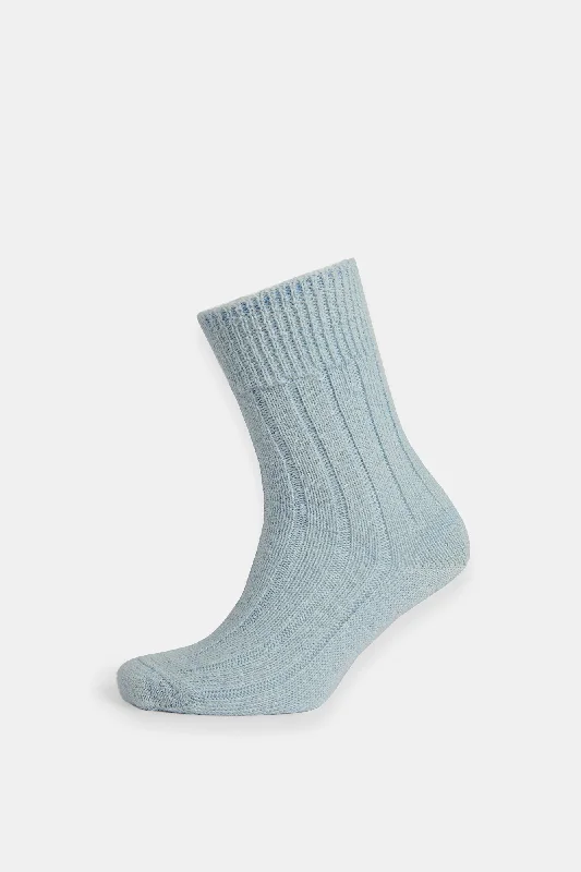 Alpaca Bed Sock - Pale Blue