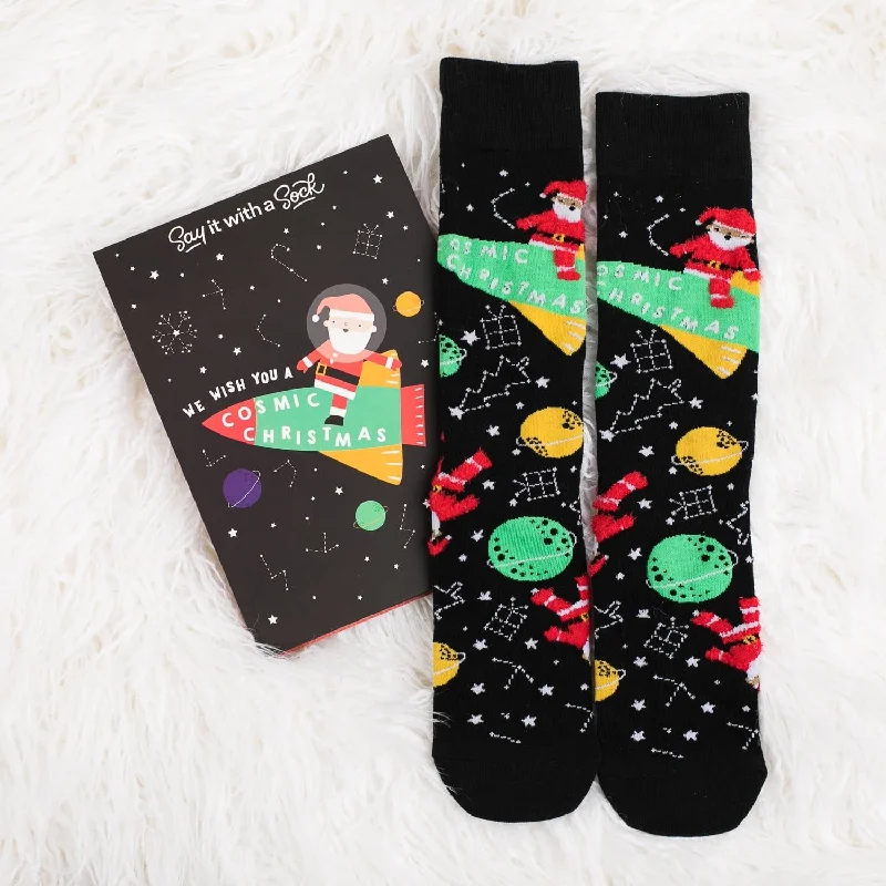 Cosmic Christmas Socks