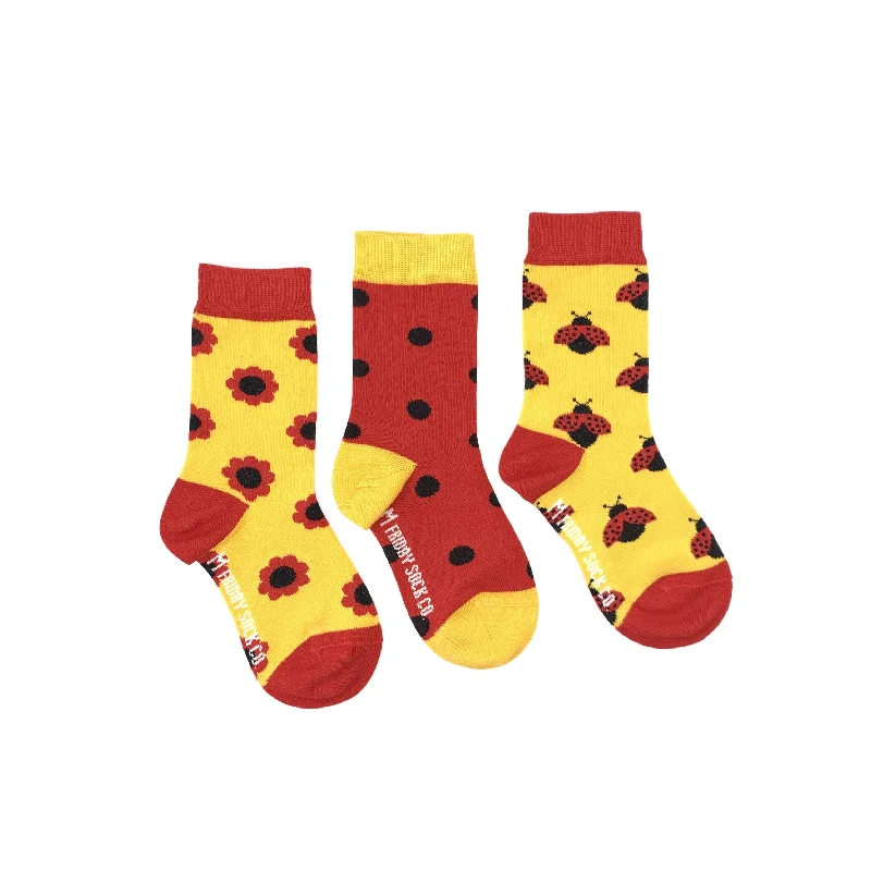 Kid's Ladybug, Flower, & Dot Socks