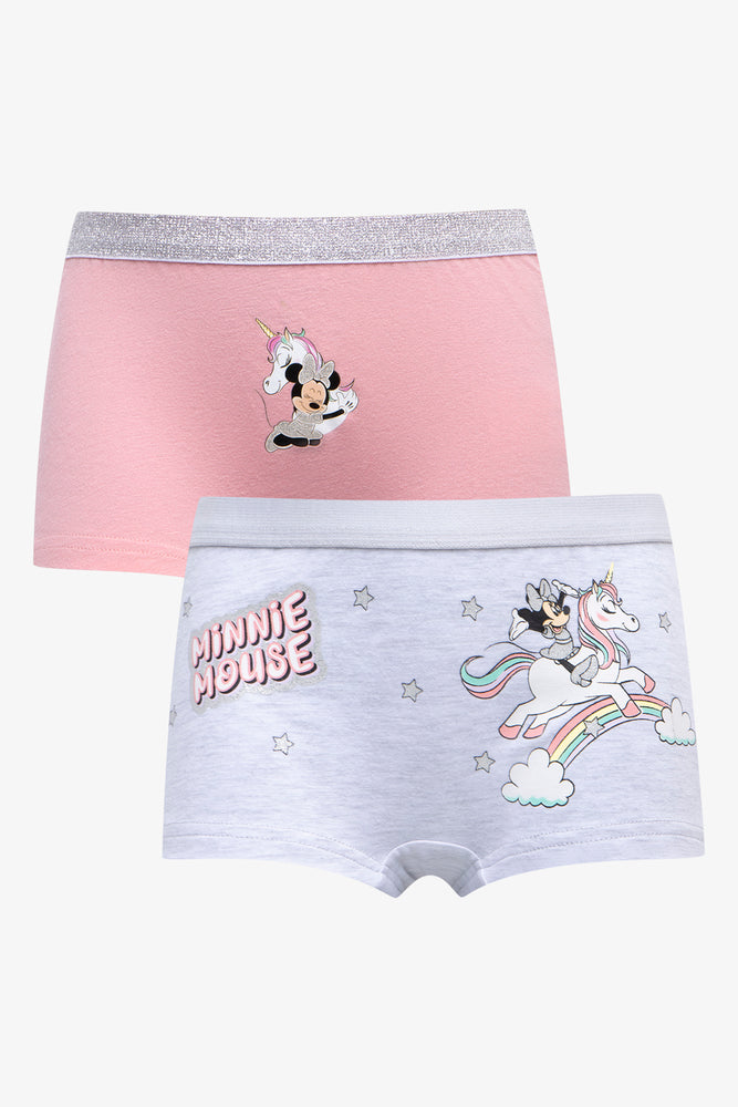 Minnie Mouse 2 Pack Boylegs Light Grey & Light Pink