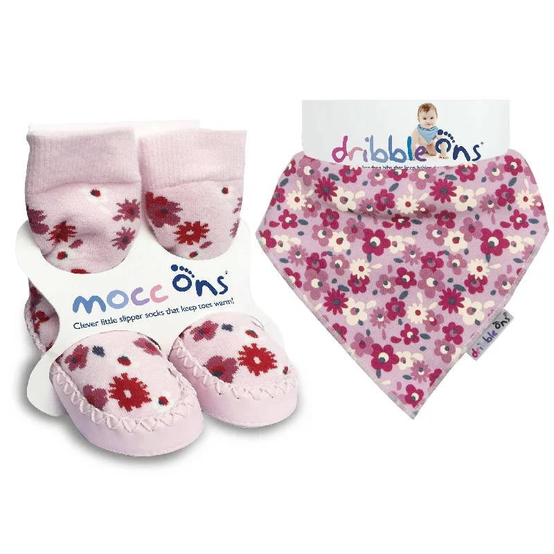 Mocc Ons Dribble Ons Floral Ditsy BUNDLE