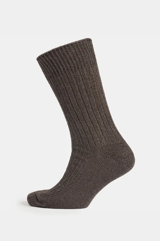 Premium Cotton Sock Rib - Slate Grey