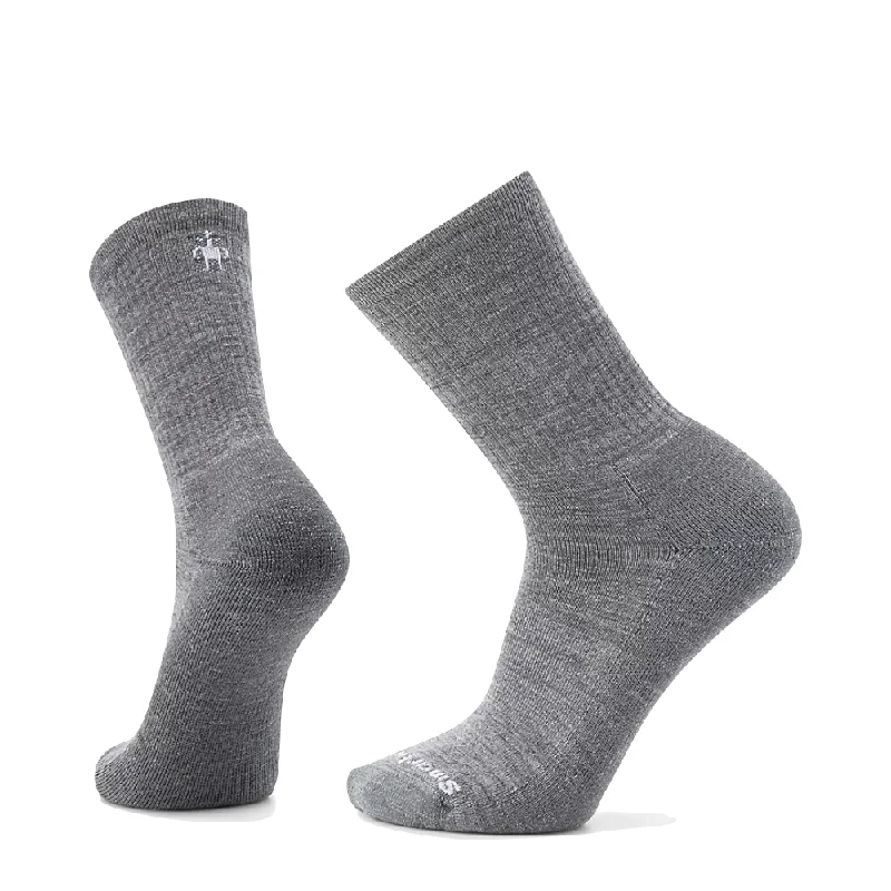 Smartwool Men's Everyday Solid Rib Crew Socks in Medium Grey