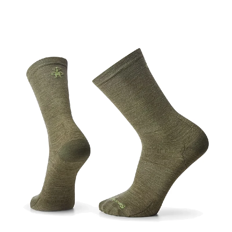 Smartwool Men's Zero Cushion Everyday Anchor Line Crew Socks in Winter Moss