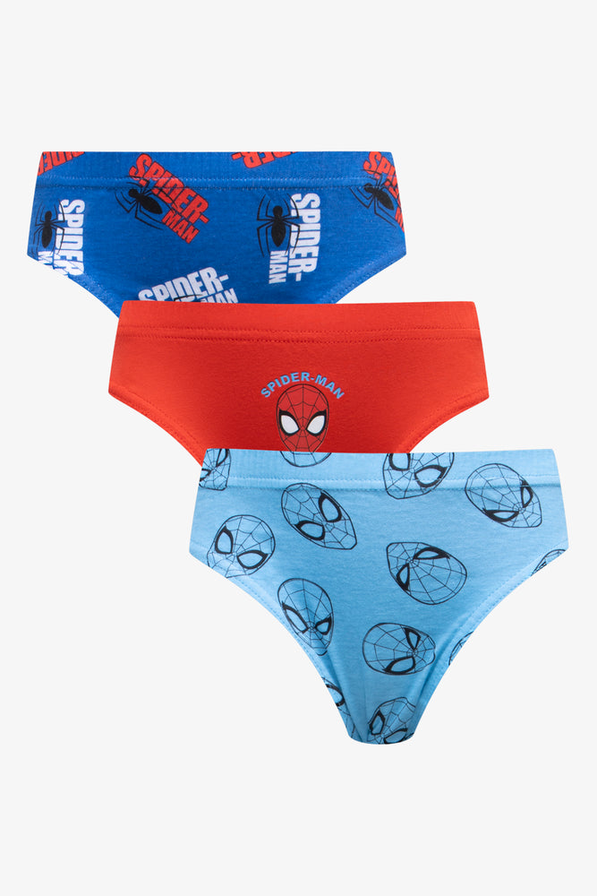 Spider-Man 3 Pack Briefs Blue & Red