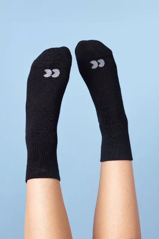 Sports Cotton Sock Ankle 3 Pack - Black