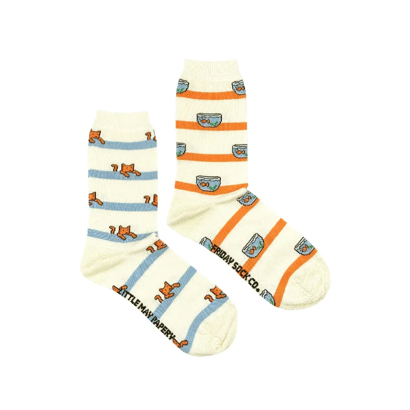 Women's Cat & Fishbowl Socks