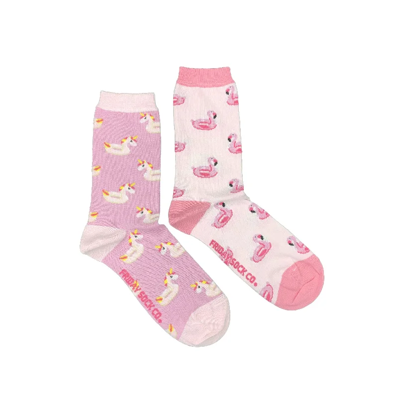 Women's Unicorn & Flamingo Pool Floaty Socks