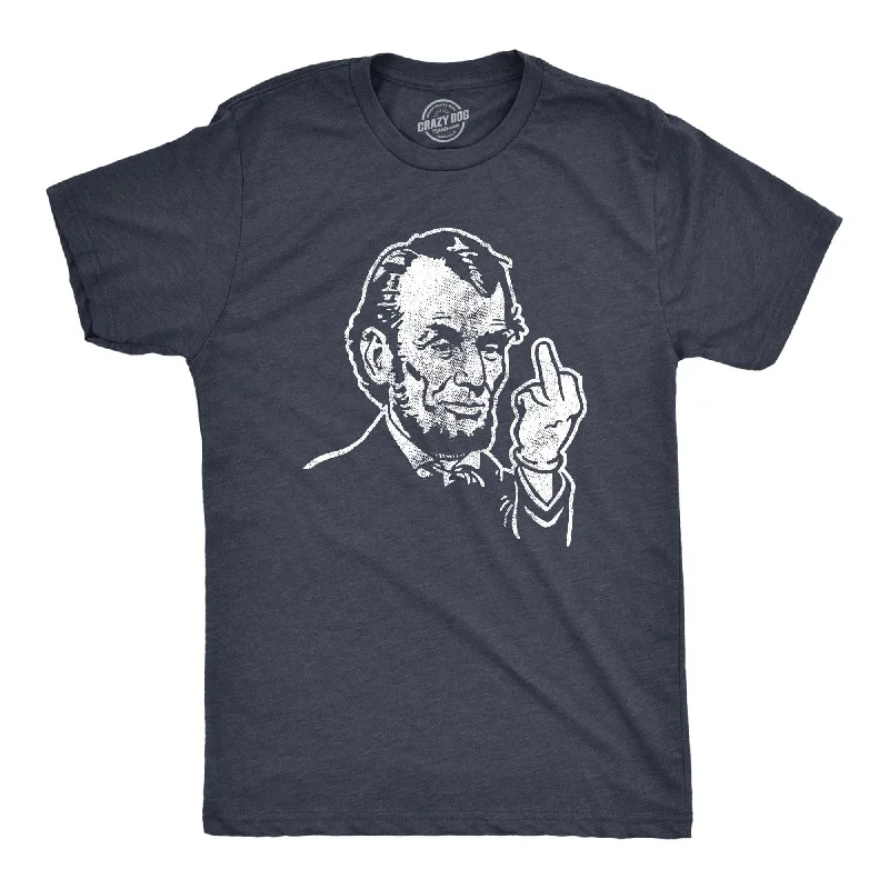 Abe Lincoln Middle Finger Men's T Shirt