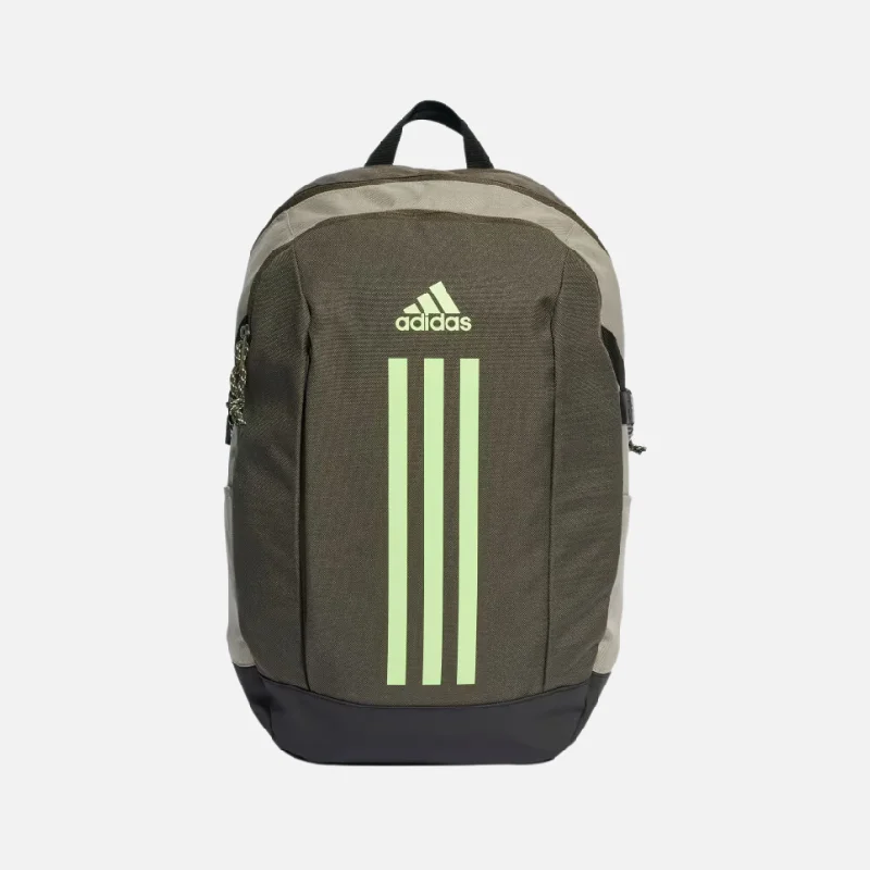 Adidas Power Training Backpack -Shadow Olive/Silver Pebble/Green Spark