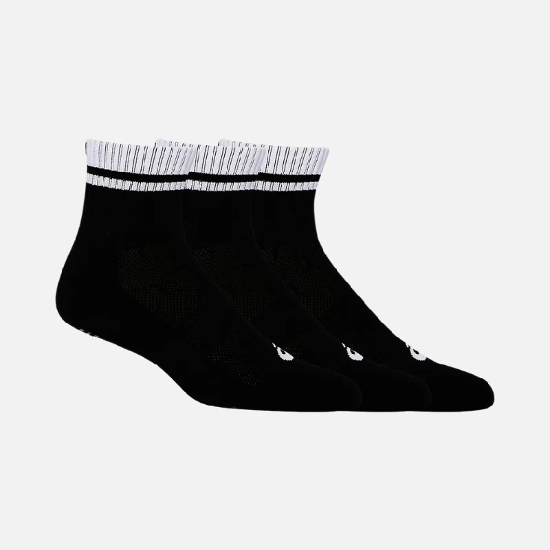 Asics PRACTICE QUARTER 3P Unisex Socks -Performance Black