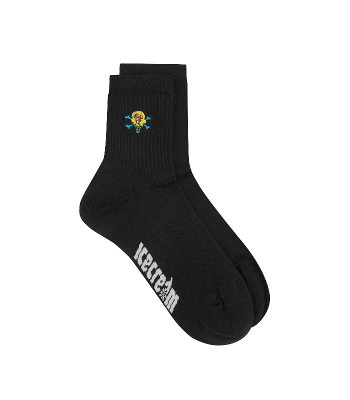 CONES AND BONES SOCKS - BLACK