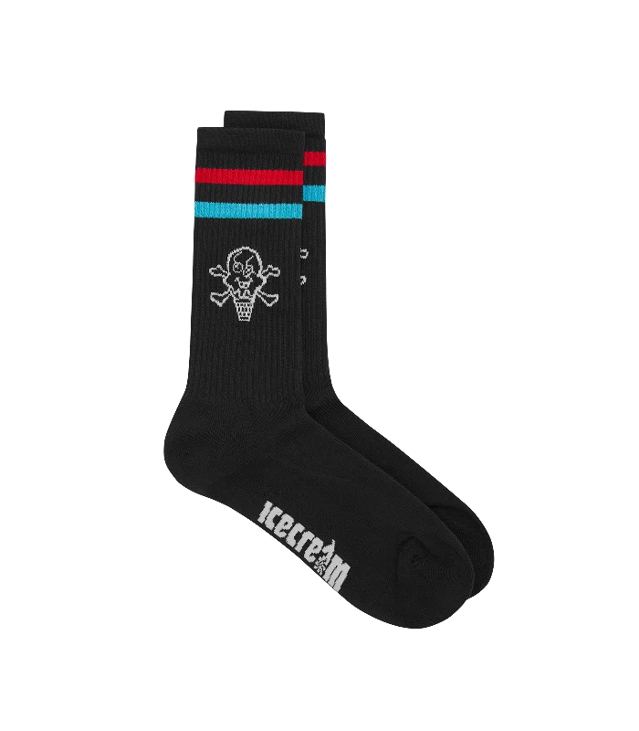 CONES & BONES SPORTS SOCKS - BLACK