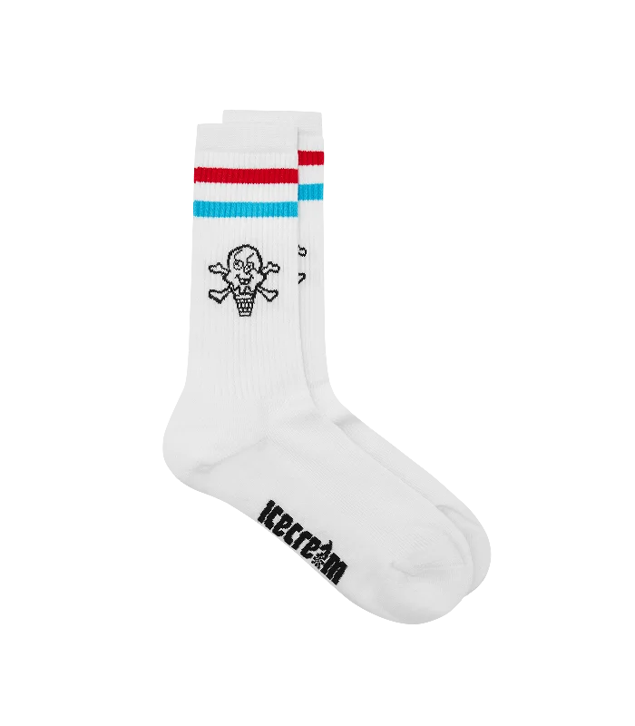 CONES & BONES SPORTS SOCKS - WHITE