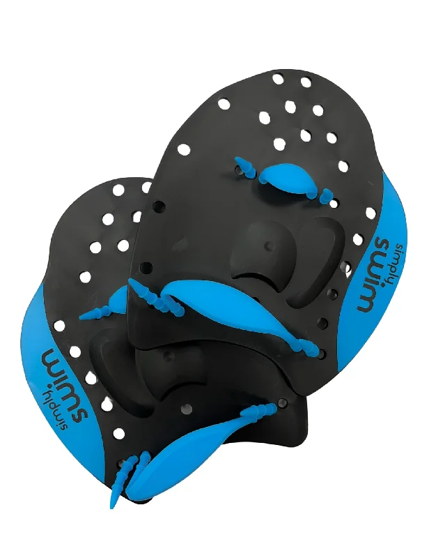 Hand Paddles - Black/Blue - 3 sizes