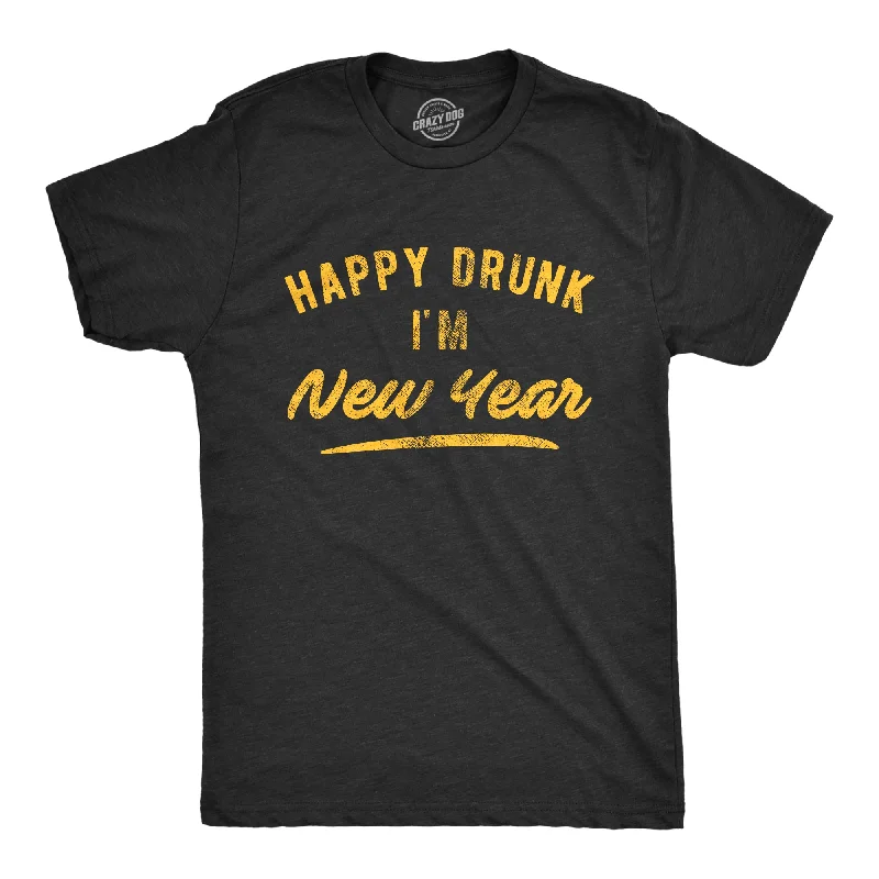 Happy Drunk I'm New Year Men's T Shirt