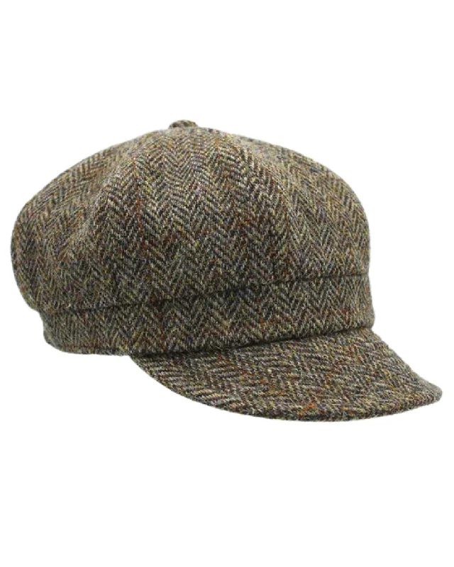 Heather Rosalie Harris Tweed Baker Boy Cap