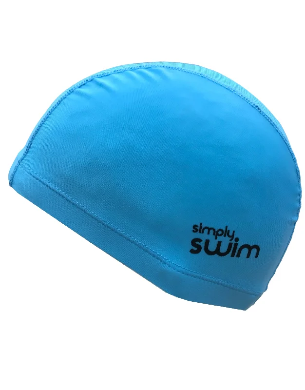 Junior Lycra Fabric Swim Cap - Solid Colours