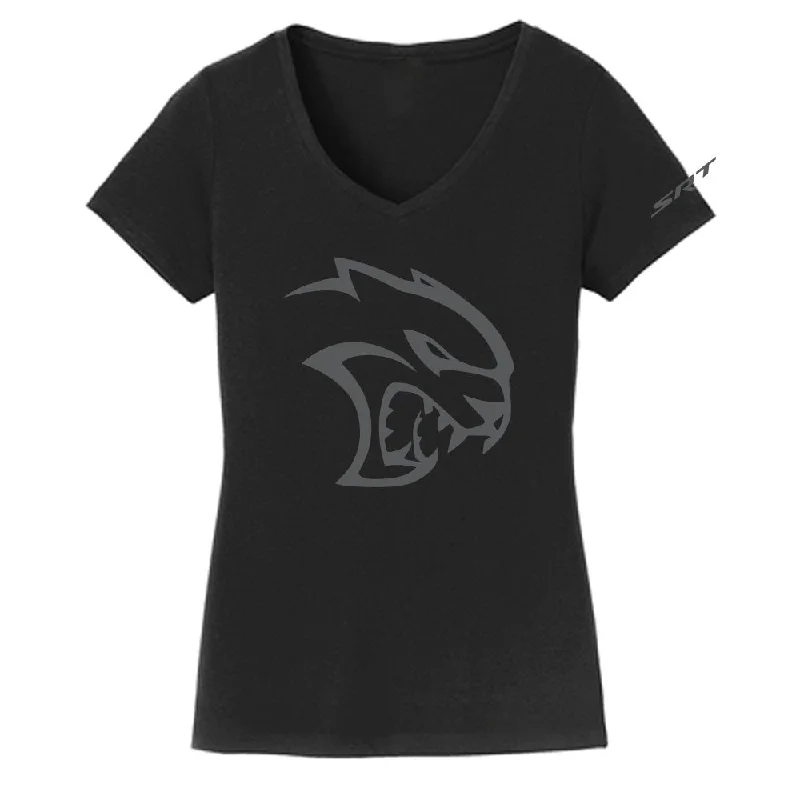 Ladies Dodge SRT Hellcat Blackout - Black