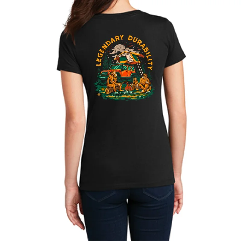 Ladies Jeep® Sasquatch V-neck - Black