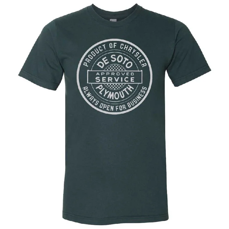 Mens De Soto Plymouth T-shirt (Forest Green)