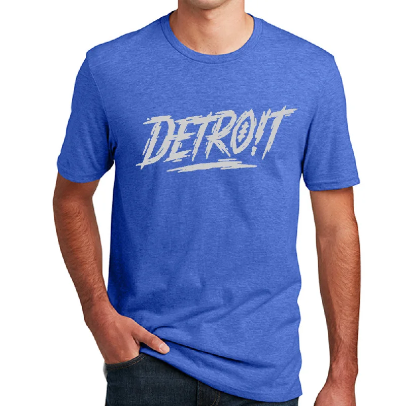 Mens Detroit Football Score - Heather Royal