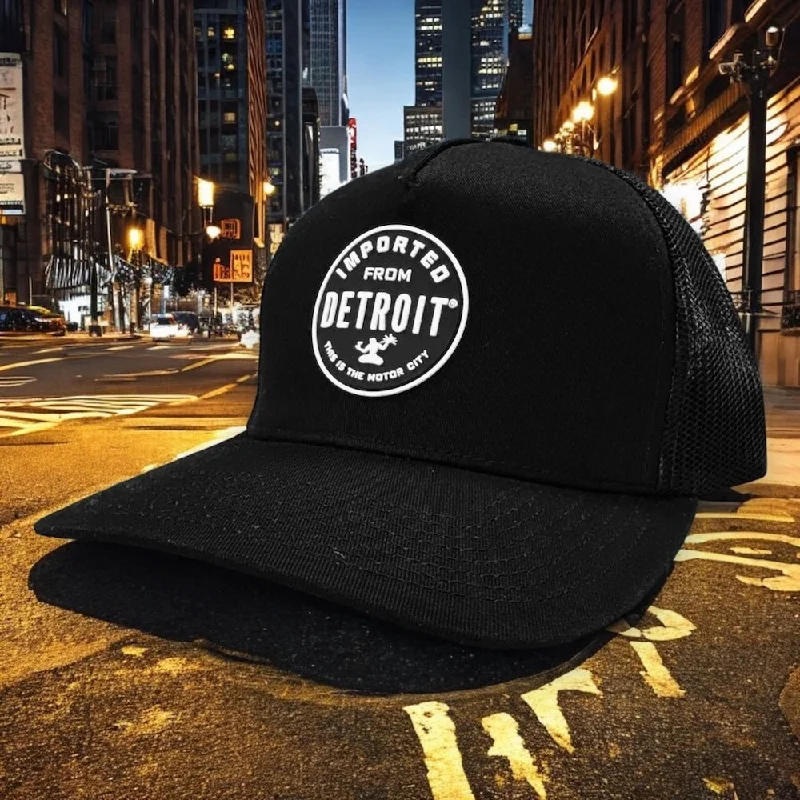 Hat - Mens Imported From Detroit Circle - Black