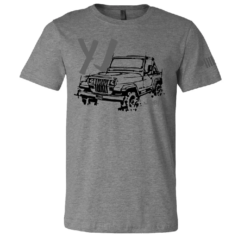 Mens Jeep® Wrangler YJ - LDD Series - Triblend Grey T-Shirt