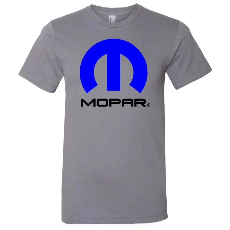 Mens Mopar Current Logo Two Tone T-shirt (Slate Grey)