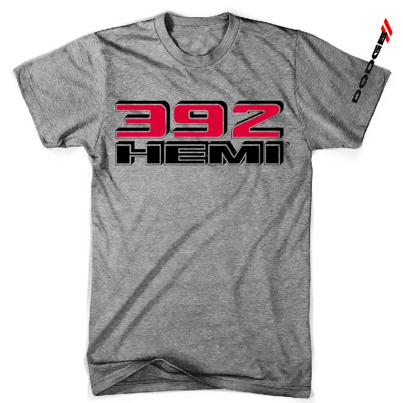 Mens Triblend Dodge 392 Hemi T-shirt (Grey)