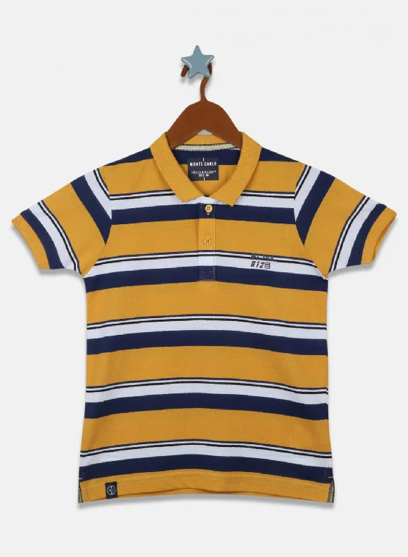 Boys Mustard Stripe T-Shirt