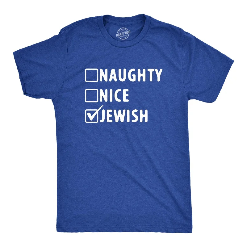 Naughty Nice Jewish Men's T Shirt