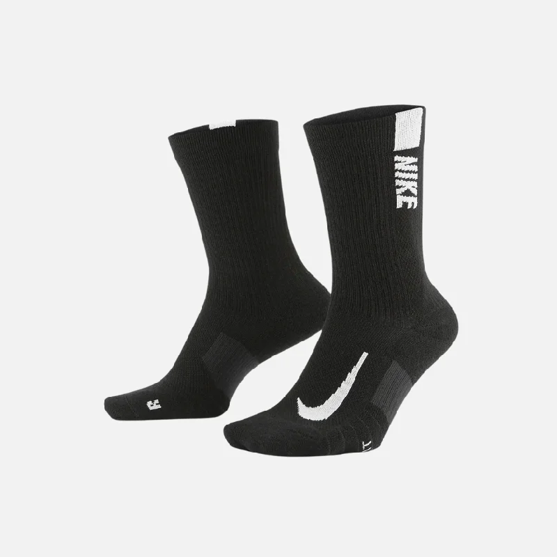 Nike Multiplier Crew Sock (2 Pairs) - Black/White