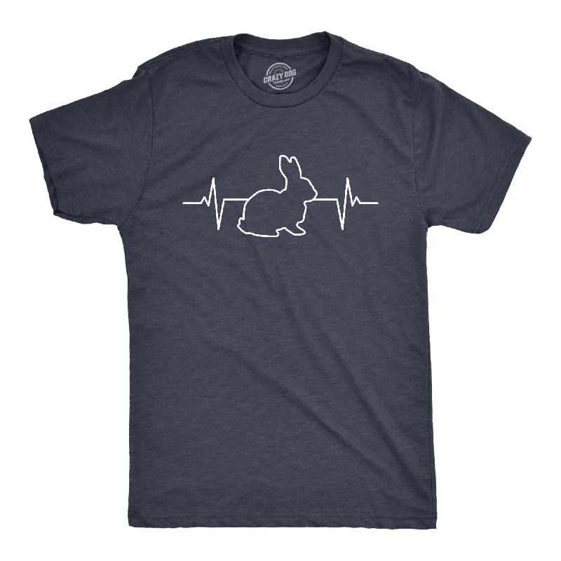 Rabbit Heart Beat Men's T Shirt