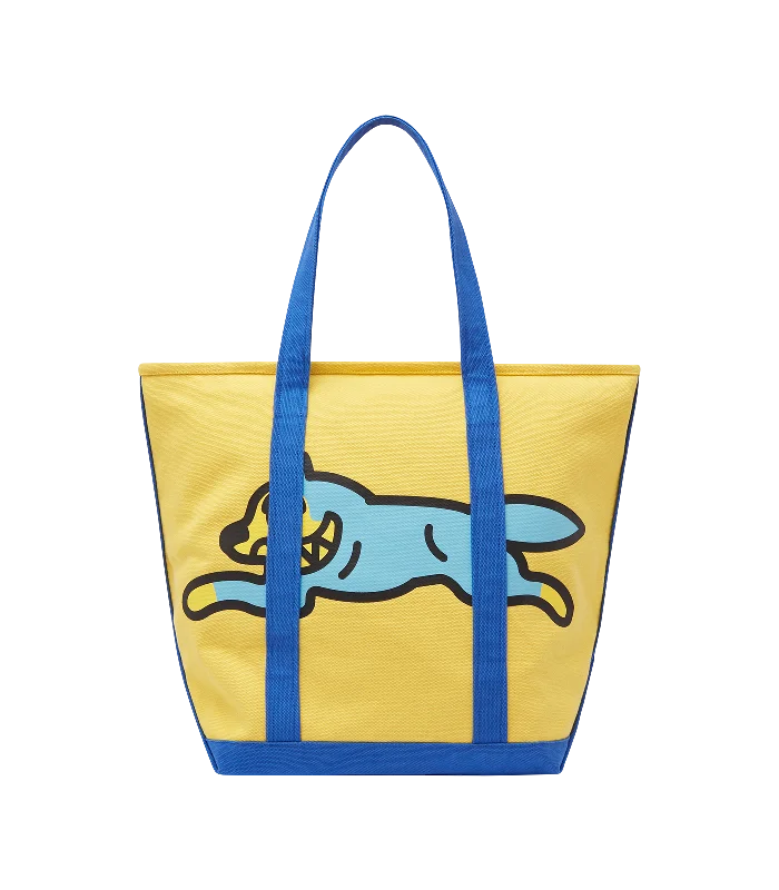 RUNNING DOG TOTE BAG - YELLOW/BLUE