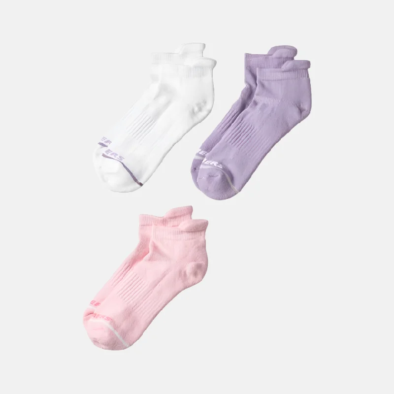 Skechers 3 pack Half Terry Ankle Women's Socks -Multi color