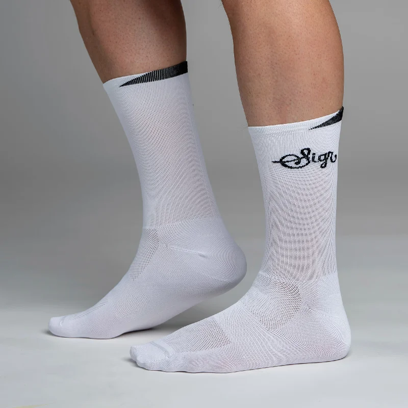 Snok Men's White Cycling Socks