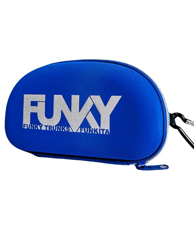 Zipped Zinc'd Swim Goggle Case - Royal Blue