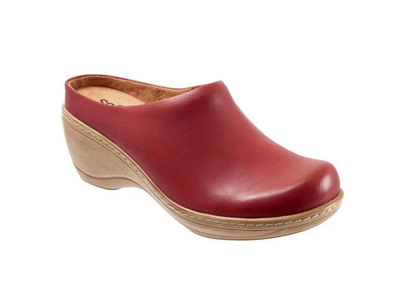 Softwalk Madison - Women's Clog Dark Red (601)