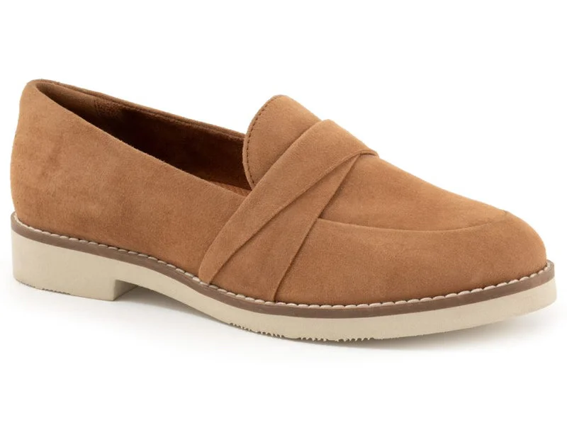 Softwalk Walsh - Womens Loafers Camel Suede (272)