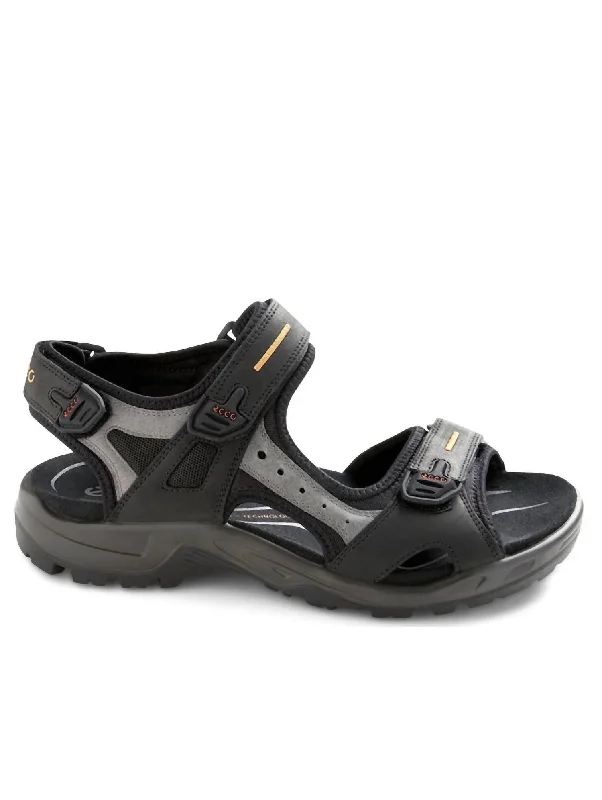 Men's Yucatan Sandal In Black/mole/black