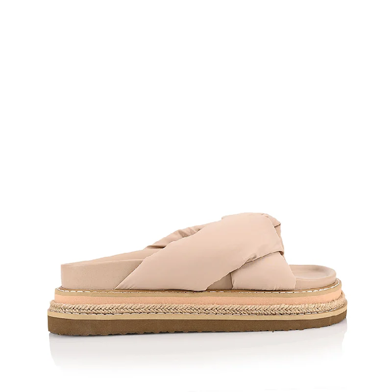 Thames Flaltform Slides - Stone Beige