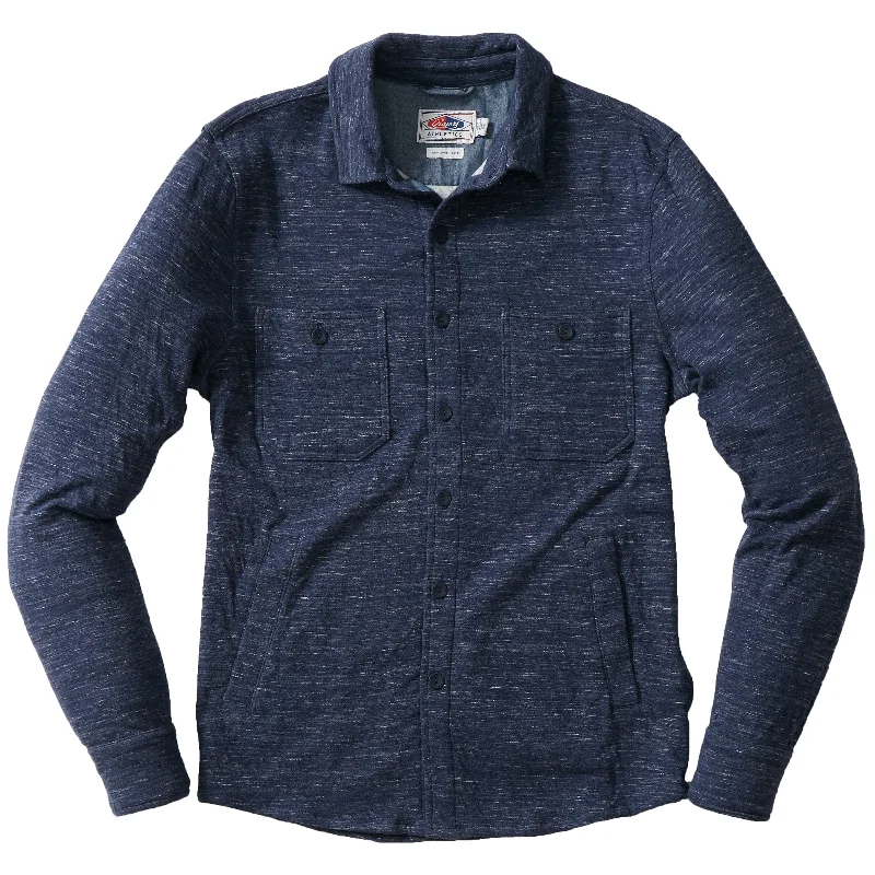 Blake Double Cloth CPO Shirt Jacket - Denim Marl