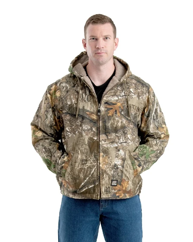 Camo Heartland Realtree Edge Washed Duck Hooded Work Coat