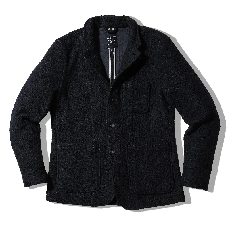 Rope Weave Artisanal Jacket - Navy